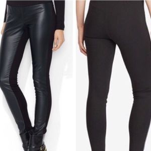 Lauren Ralph Lauren faux leather front legging 16w